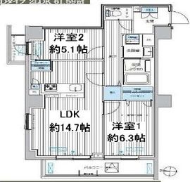 Gate127 303 間取り図