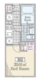 Reve Residence 白金台Ⅲ (レーヴレジデンス白金台Ⅲ) 302 間取り図