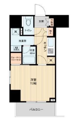 HF田端レジデンス 301 間取り図