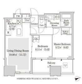 大崎ガーデンレジデンス 802 間取り図