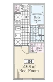 Reve Residence 白金台Ⅲ (レーヴレジデンス白金台Ⅲ) 104 間取り図