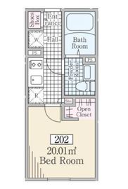 Reve Residence 白金台Ⅲ (レーヴレジデンス白金台Ⅲ) 202 間取り図