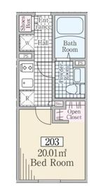 Reve Residence 白金台Ⅲ (レーヴレジデンス白金台Ⅲ) 203 間取り図