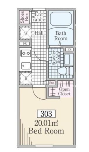 Reve Residence 白金台Ⅲ (レーヴレジデンス白金台Ⅲ) 303 間取り図