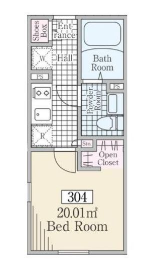 Reve Residence 白金台Ⅲ (レーヴレジデンス白金台Ⅲ) 304 間取り図