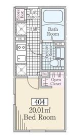 Reve Residence 白金台Ⅲ (レーヴレジデンス白金台Ⅲ) 404 間取り図