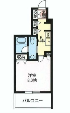 エスティメゾン三軒茶屋2 202 間取り図