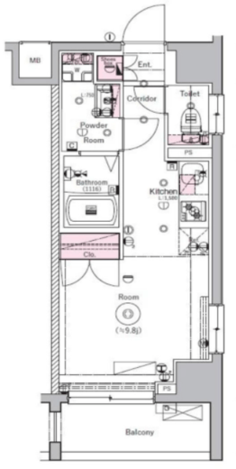 SYLA SAKURAGICHO 703 間取り図