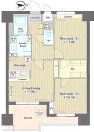 トーク西池袋ウェルフォート 703 間取り図