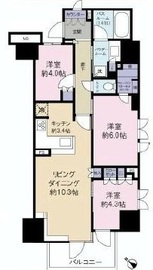 グレーシア勝どき 3階 間取り図