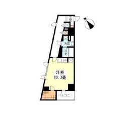 TKフラッツ渋谷 301 間取り図