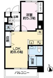 ライオンズマンション新宿東公園 2階 間取り図