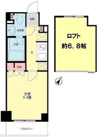 コスモリード目黒学芸大学イースト 503 間取り図