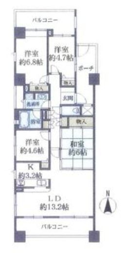 マークス亀戸 14階 間取り図