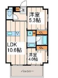 フロントコート両国 702 間取り図