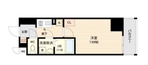 オープンブルーム品川南大井 1203 間取り図