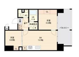 オープンブルーム品川南大井 1401 間取り図