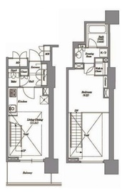 レキシントンスクエア白金高輪 602 間取り図