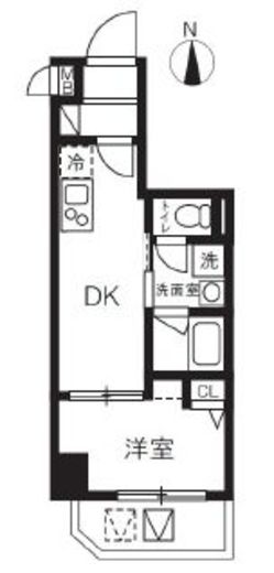 ハーモニーレジデンスグローバルキャピタル 805 間取り図