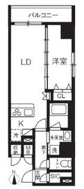 ハーモニーレジデンスグローバルキャピタル 1303 間取り図