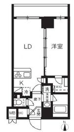 ハーモニーレジデンスグローバルキャピタル 1302 間取り図