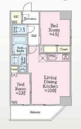 ONE ROOF RESIDENCE SHIN OKACHIMACHI (ワンルーフレジデンス新御徒町) 1004 間取り図