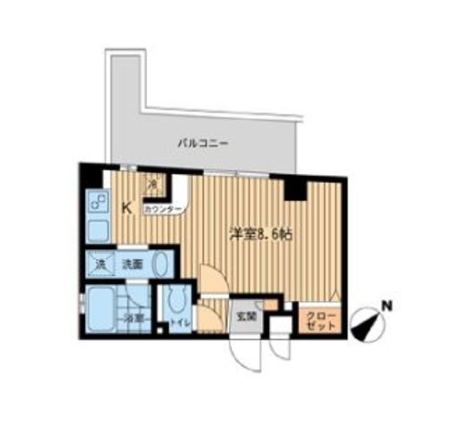 Misuz Court門前仲町 501 間取り図