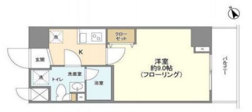 メインテラス上野 1101 間取り図