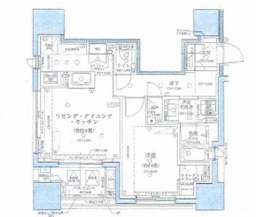 クラッシィハウス神田美土代町 7階 間取り図