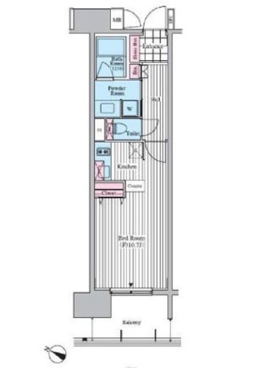 クロスレジデンス東十条 604 間取り図