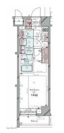 コンシェリア門前仲町AQUA VERT 1階 間取り図