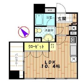 アクシア代々木 5階 間取り図