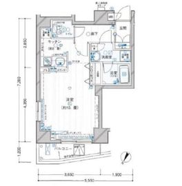 メインステージ目黒2 14階 間取り図