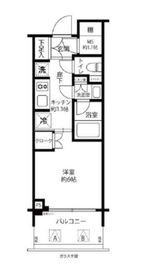 パークタワー勝どきミッド/サウス 12階 間取り図