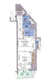 コンシェリア西新宿 6階 間取り図