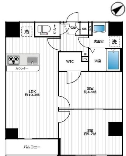 Latias京橋 (ラティアス京橋) 301 間取り図