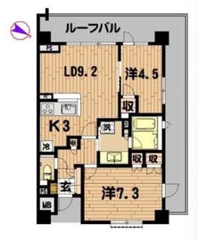 シティハウス世田谷桜丘 6階 間取り図