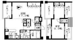 イクシア中野弥生町 3階 間取り図