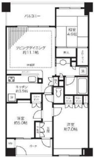 Clare Settle文京根津 (クレアセトル文京根津) 3階 間取り図