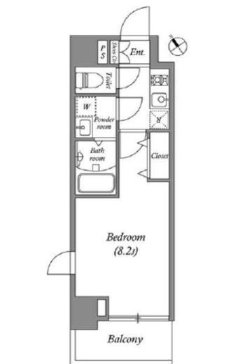 グランパセオ田端 604 間取り図