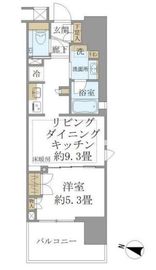 ブリリア四谷三丁目 10階 間取り図