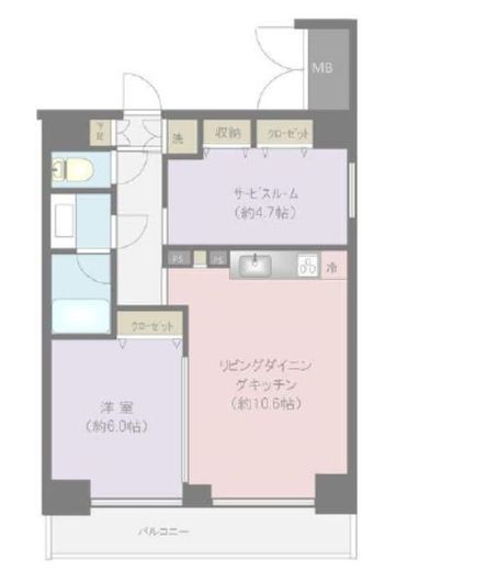 ガリシア新御徒町 11階 間取り図