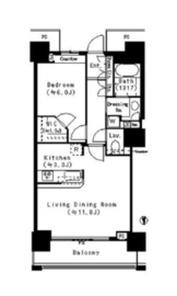 ベイクレストタワー 19階 間取り図