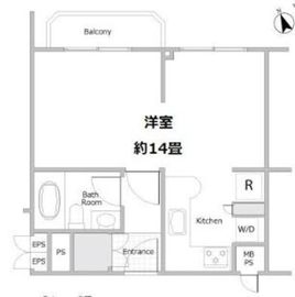 イースタンホームズ六本木 2階 間取り図