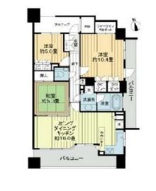ライオンズステージ立川ラフィナタワー 18階 間取り図