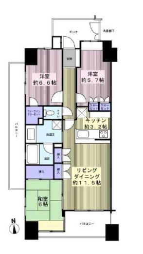 ファーストシーン瑞江マークイースト 4階 間取り図