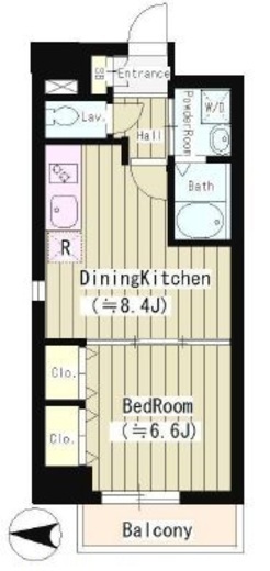 フィラージュ白金 402 間取り図