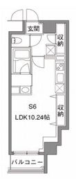 カスタリア中目黒 506 間取り図