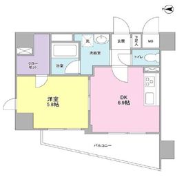 ディアレンス横濱沢渡 207 間取り図