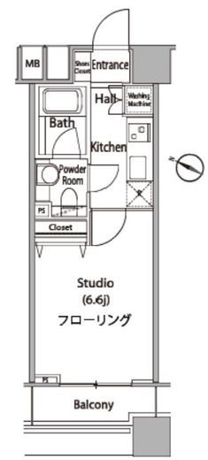 ファーストリアルタワー新宿 1113 間取り図